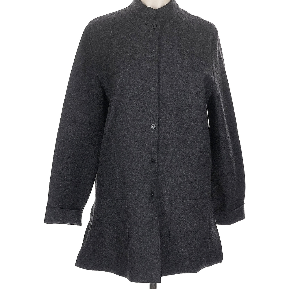 Eileen Fisher Women's 100% Wool Coat